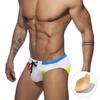 Men Swim Briefs Trunks Color PrintFashion PrintTight Fit Sexy Swimwear Beach Wear Tanning Surfing