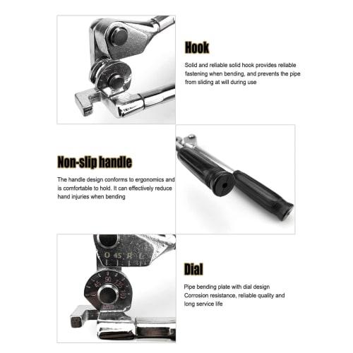 180 Pipe Bender, 6mm Tube Bending Tool for Bending Copper, Aluminum, Thin Stainless Steel, and More