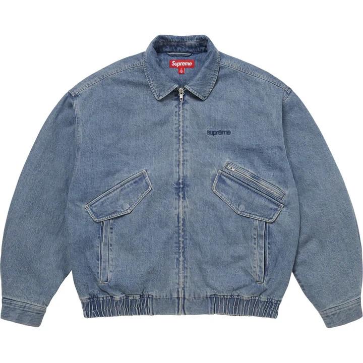 Supreme Hooded Utility Jacket Denim