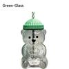 Transparent Glass Cup with Straw 2025 Teddy Bear Glass Cup Cute Bear Straw Cup  Parties