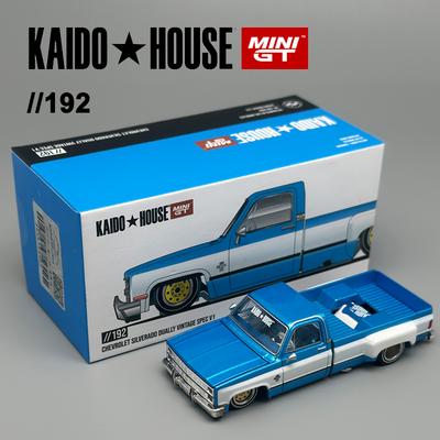 Kaido House MINIGT Chevrolet Silverado Dually Винтажная Спецификация V1 KHMG Литой Автомобиль Модель 192