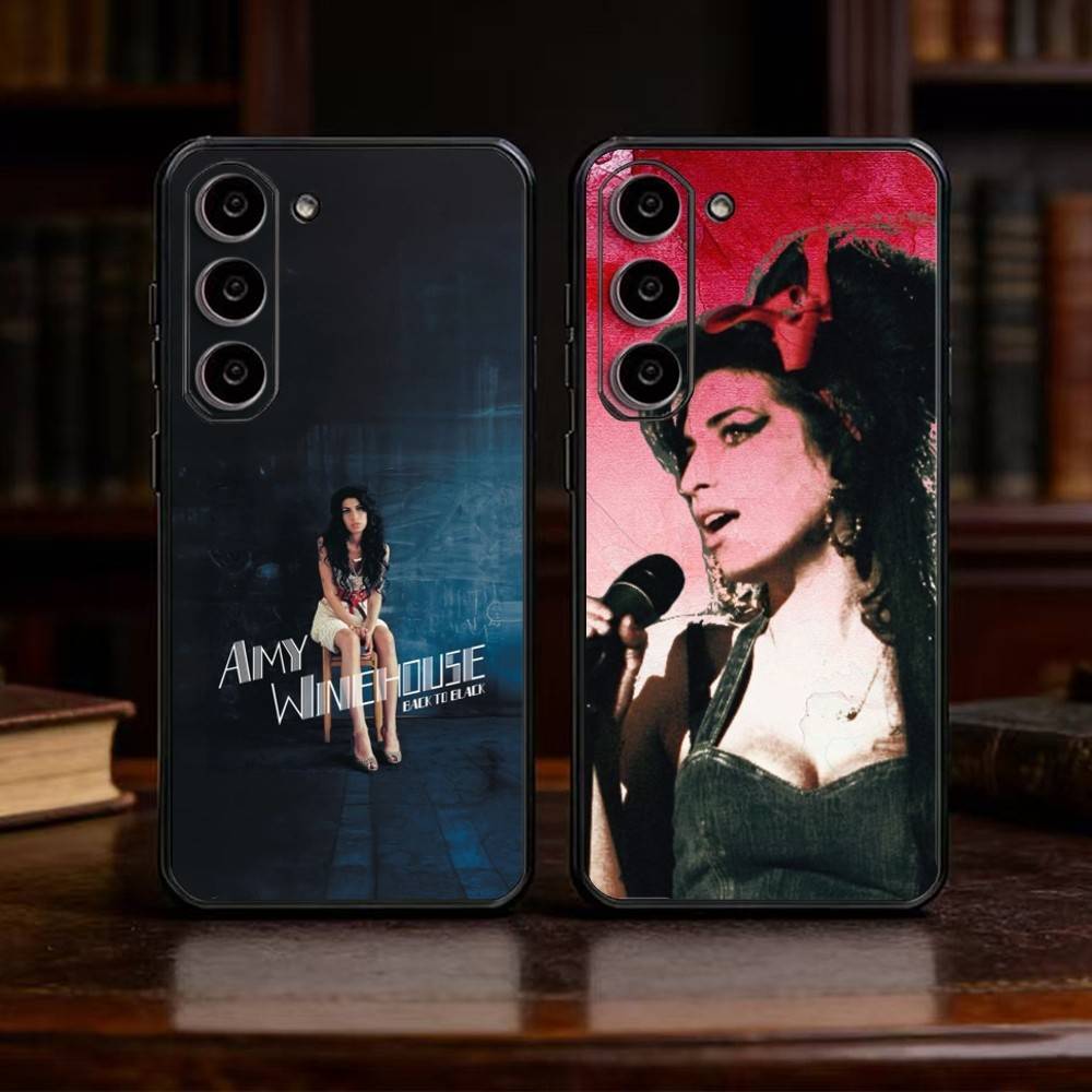 Чехол для телефона Amy W-Winehouse 80-х для Samsung Galaxy A13, 21s, 22, 31, 32, 52, 53, 71, 72, 73, Мягкий черный чехол