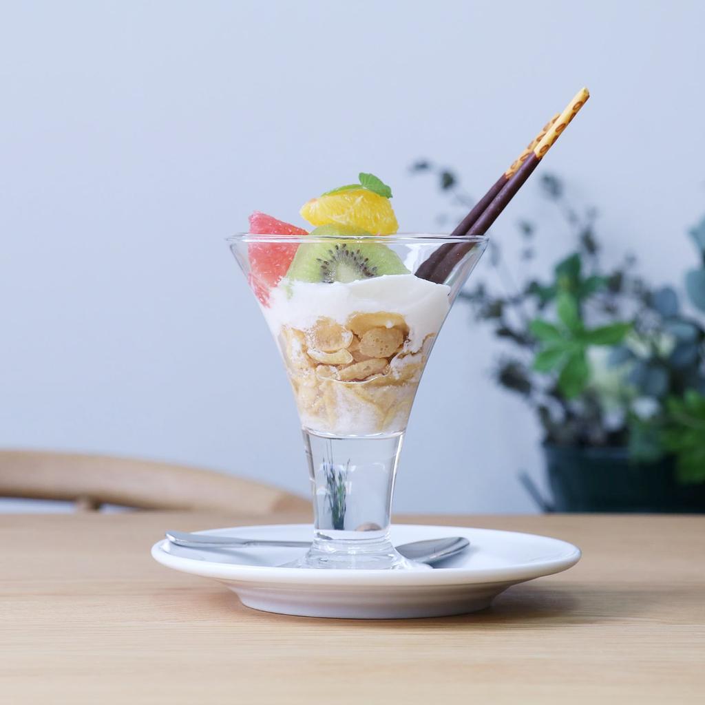 ADERIA Pose Parfait Glass Clear 230ml Set of 6 Made in Japan Dessert Sundait Container Cup Glass Stylish Ice Cream with Foots Coffee Shop Tableware