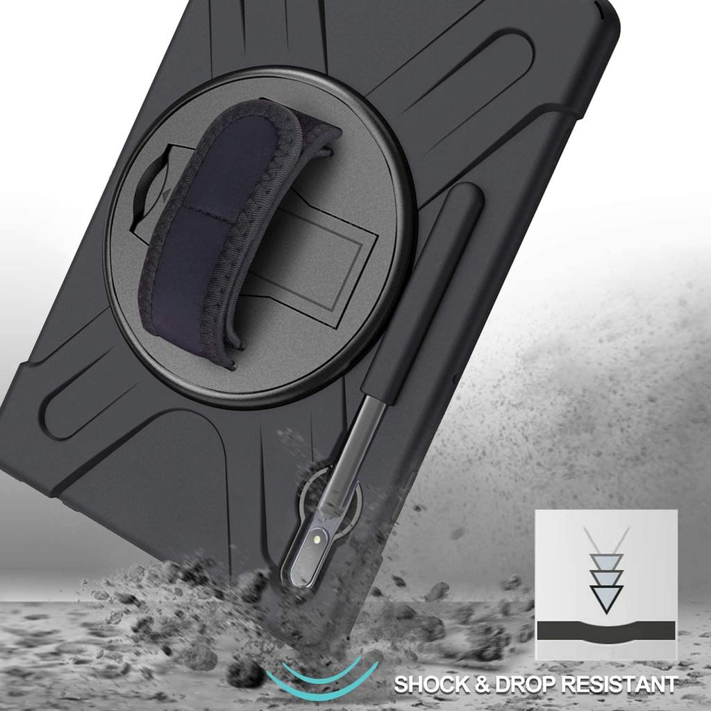 Case For Samsung Galaxy Tab S6 Lite 10.4 P610 P615 Heavy Duty Shockproof Cover S Pen Holder Kickstand Handle Shoulder Strap Case