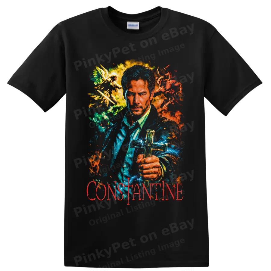 John Constantine DC Comics Occult Mage Fire Lightning Fantasy T Shirt Tee Gift