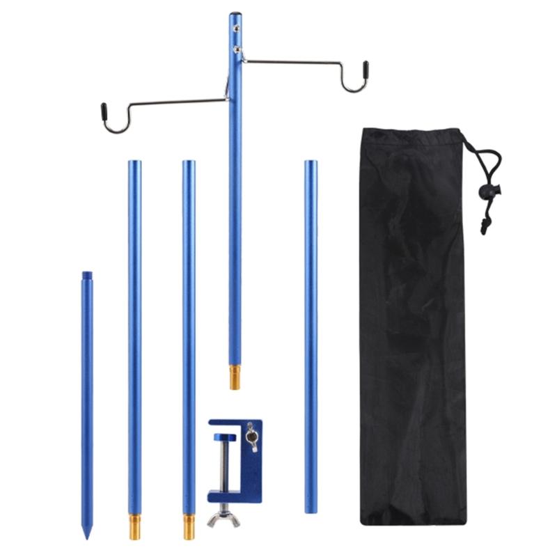 Folding Table Light Stand Camping Lamp Stand Detachable Lamp Holder Outdoor Light Holder Tent Light Stand Enduring