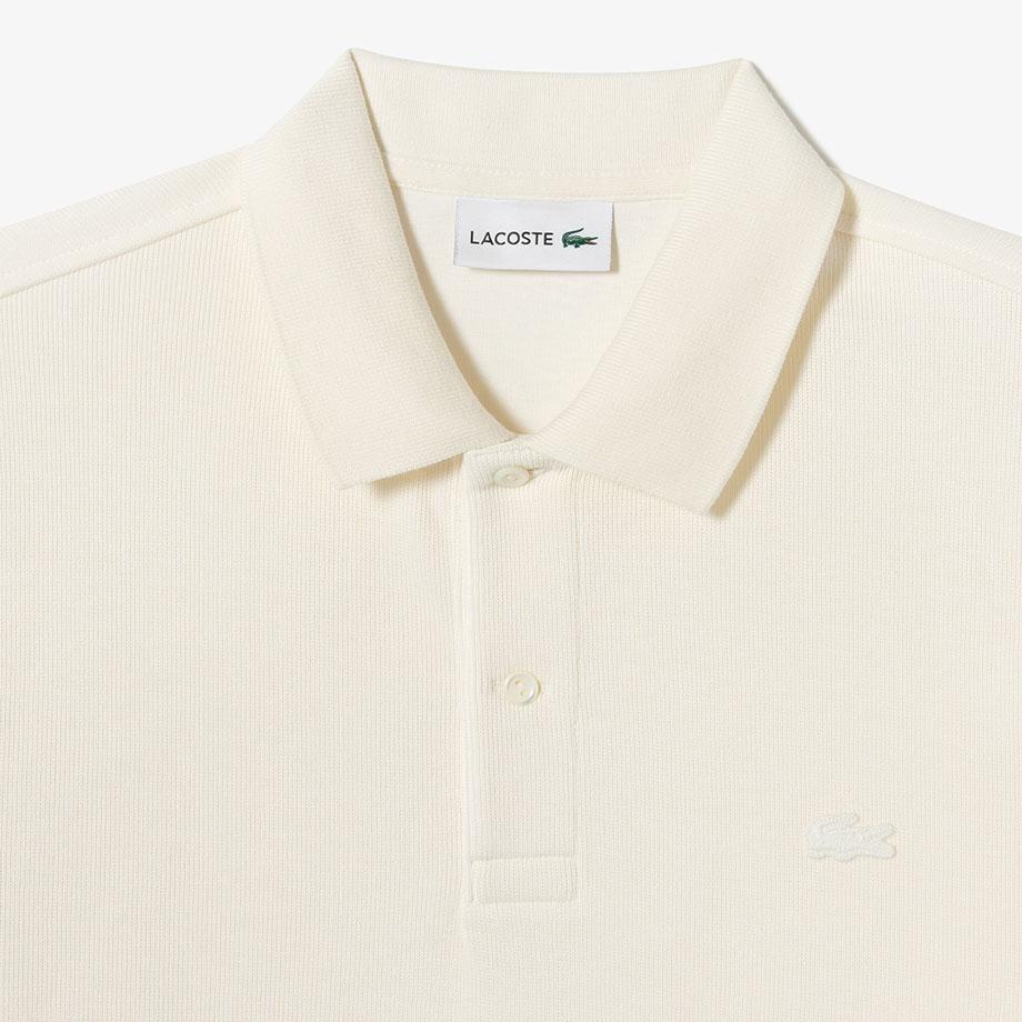 [lacoste] Men's Ribbed Long-Sleeve Polo Shirt PH262E-55NXFJ