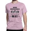 Vintage Retro Birthday T Shirts Anniversary Birth Present Legend Born In May Tee Shirt Gift Man TShirts Cotton Short Sleeve