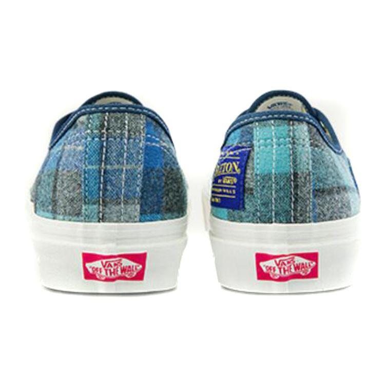 Vans Pendleton x Authentic 44 DX Anaheim Factory — кроссовки унисекс в клетку Beach Boy, синие VN0A54F29GS