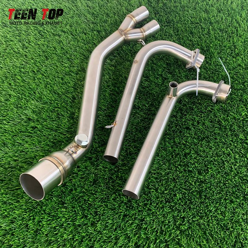 Stainless Steel Motorbike Exhaust Pipe For Yamaha Tmax500 Tmax530 Front Link Pipe Tmax 500 530 Exhaust Header Fit 51mm Muffler