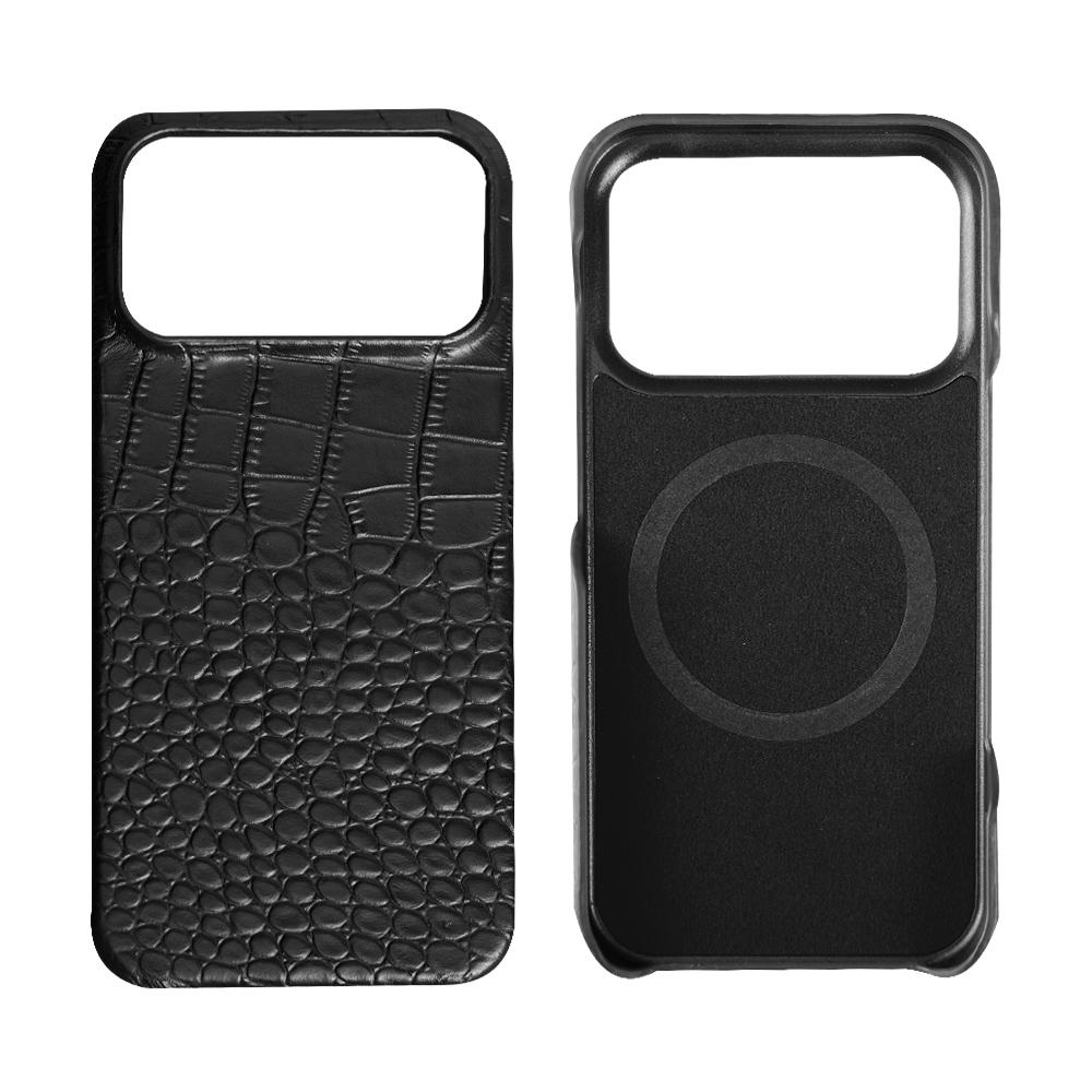 Роскошный Чехол из Натуральной Коровьей Кожи для Телефона iPhone 17 15 16 18 Pro Max Air 17Pro для Magsafe Магнитный Защитный Задний Чехол