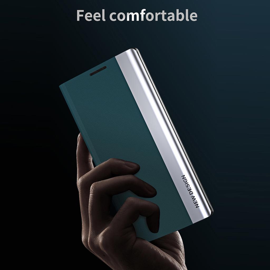 For iPhone Air Case Anti-Drop Leather Phone Cover with Stand