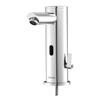 Touchless Bathroom Sink Faucet, Automatic Motion Sensor Restroom Toilet Faucet, Hands Free Adjustable Cold Hot Single Handle Water Mixer Battery
