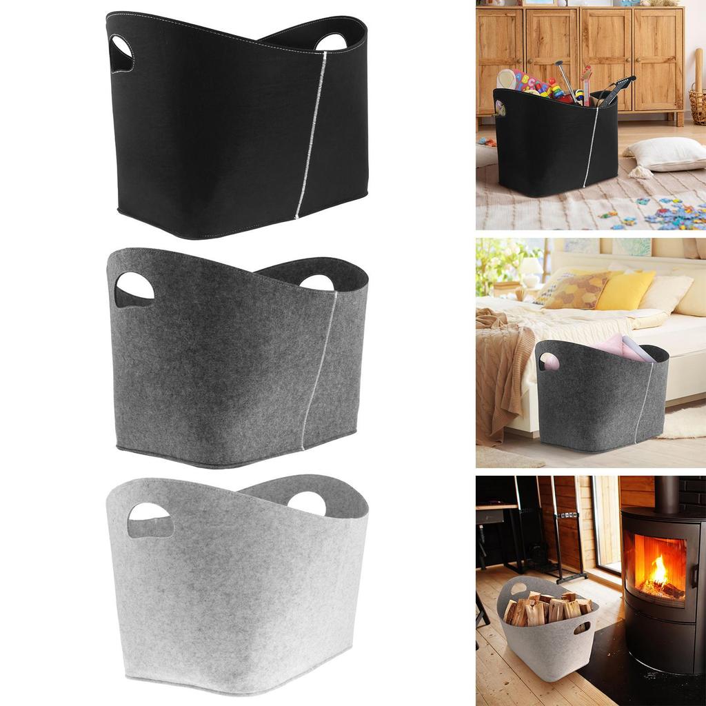 Складная войлочная корзина для хранения, органайзер-полка, коробка, большая, толщина 4 мм, для белья, для одежды,