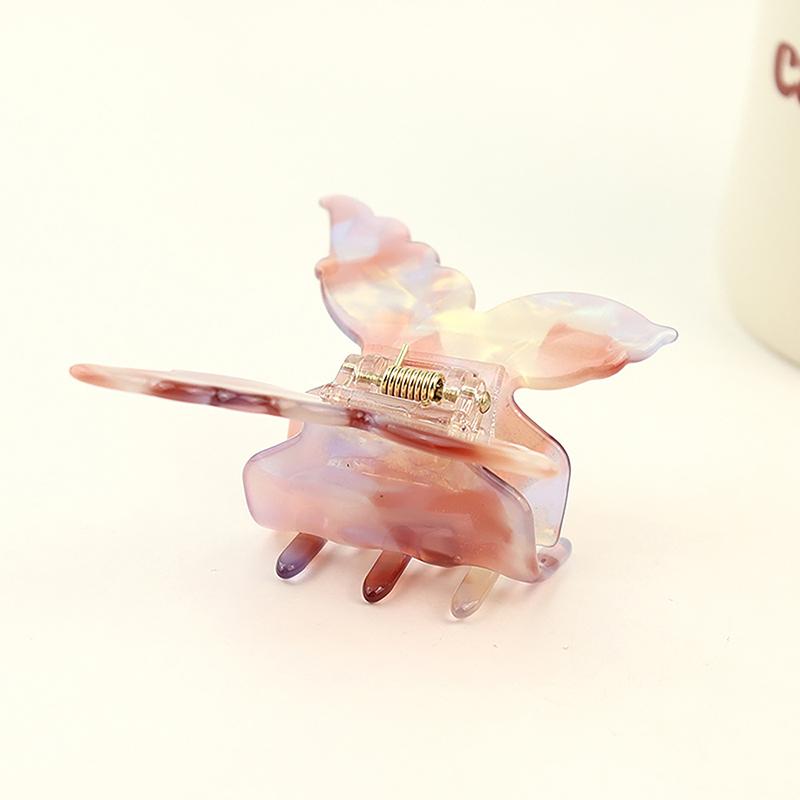 Французские ретро-заколки для волос в форме бабочки в корейском стиле, ацетатные градиентные заколки для волос для девочек, аксессуары для волос, головные уборы