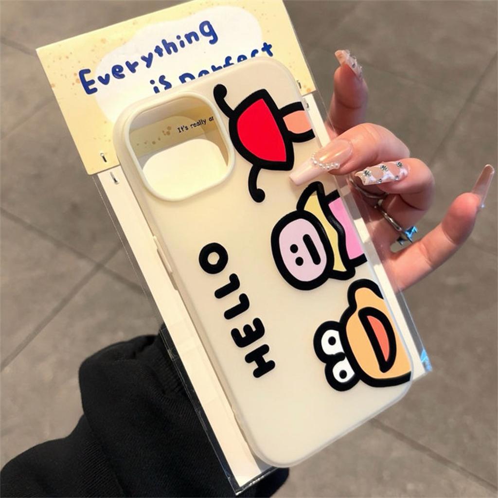 Two-in-one Mobile Phone Case, Creative Cartoon Goddess, All-inclusive Edge, Trendy Brand, Internet Celebrity, Trendy Men's Skin-friendly Couple Model