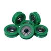 10Pcs Nylon POM Bearing Pulley Stainless Steel Rubber-Coated Pulley  for Doors Windows