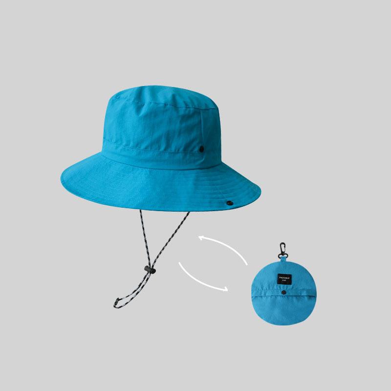 New Quick-Dry Waterproof Bucket Hat - Lightweight Foldable Wide Brim Sun Hat for Men & Women