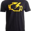Check Engine Light Funny Mechanic Macanic Machanic Car Clothing Unisex T Shirt Vintage Washed Stretched Stylish Versatile Homme