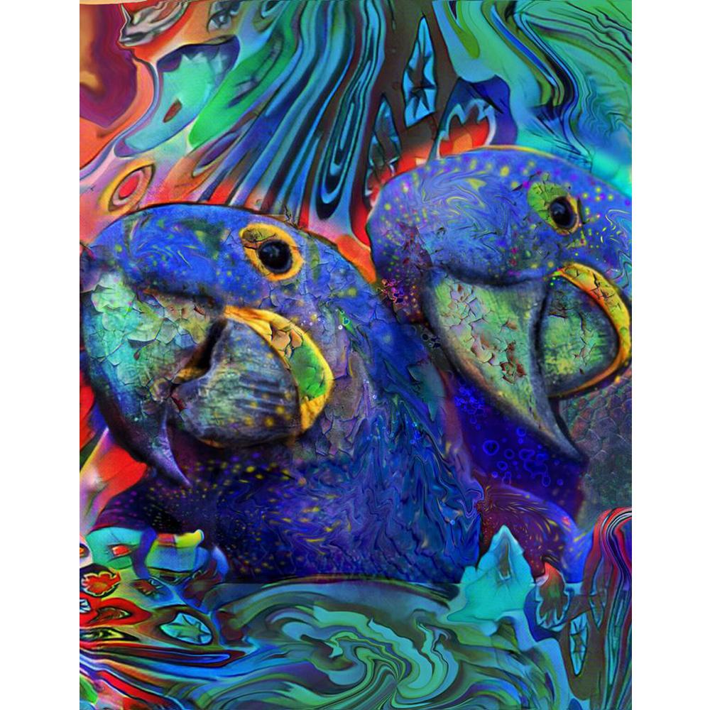 Полная площадь Алмазная картина Портрет Красочные животные Алмазная вышивка Волк Сова Пантера Изображение Стразы Вышивка Крестом Рождественские украшения