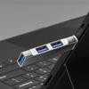 3-портовый концентратор USB3.0 из алюминиевого сплава, компактный портативный линейный USB-концентратор, адаптер для расширения данных станции