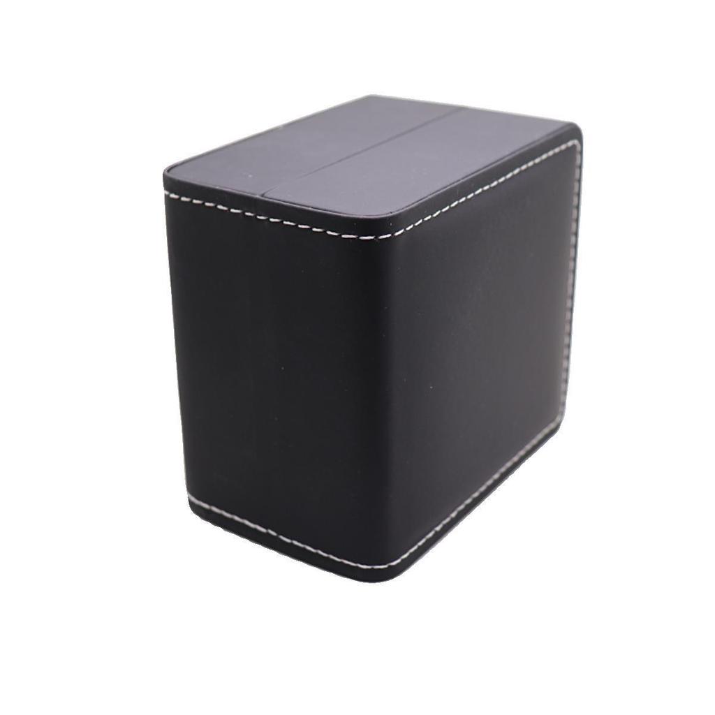 Подарочная коробка из искусственной кожи с закругленными углами для хранения часов и браслета с горячим тиснением