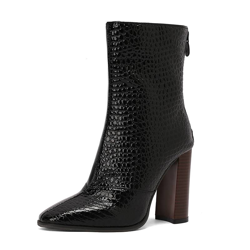 Krazing Pot Полиуретановые осенне-зимние туфли 47 размера 48 размера 49 размера 50 Ботинки челси с круглым носком на молнии сохраняющие тепло ботильоны