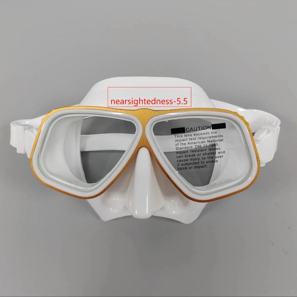 Маска для сноркелинга, оптические очки для дайвинга при близорукости, взрослые могут быть оснащены маской для дайвинга при близорукости