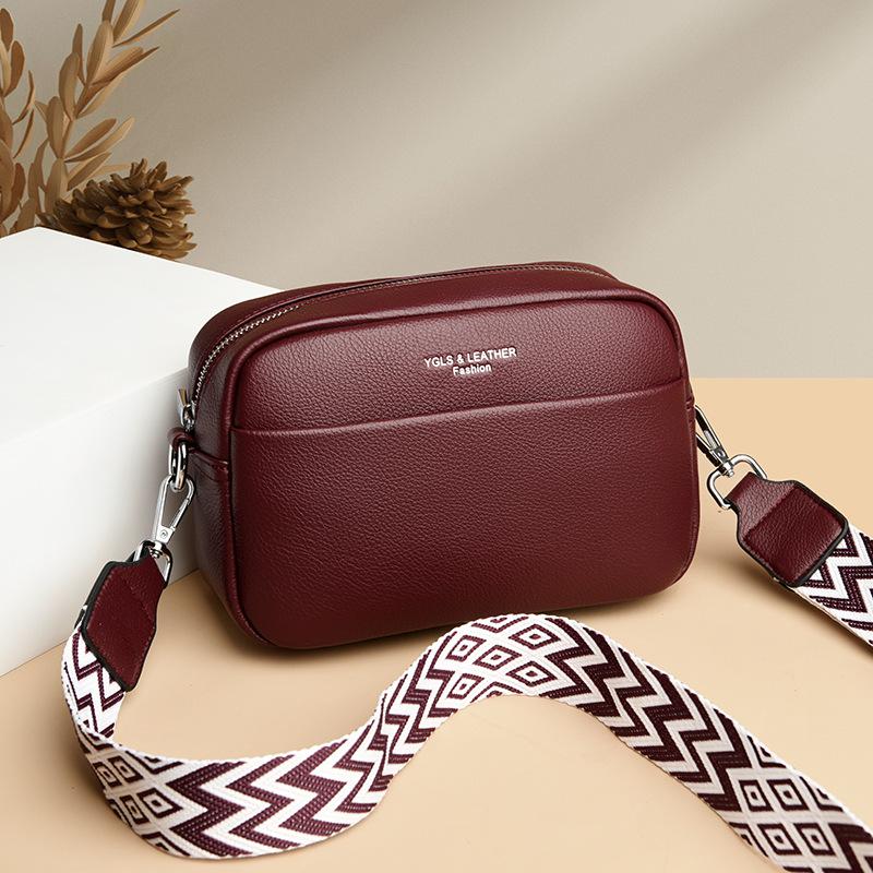 Сумка через плечо из искусственной кожи с принтом личи, женская летняя сумка с широким ремнем, женская сумка на одно плечо