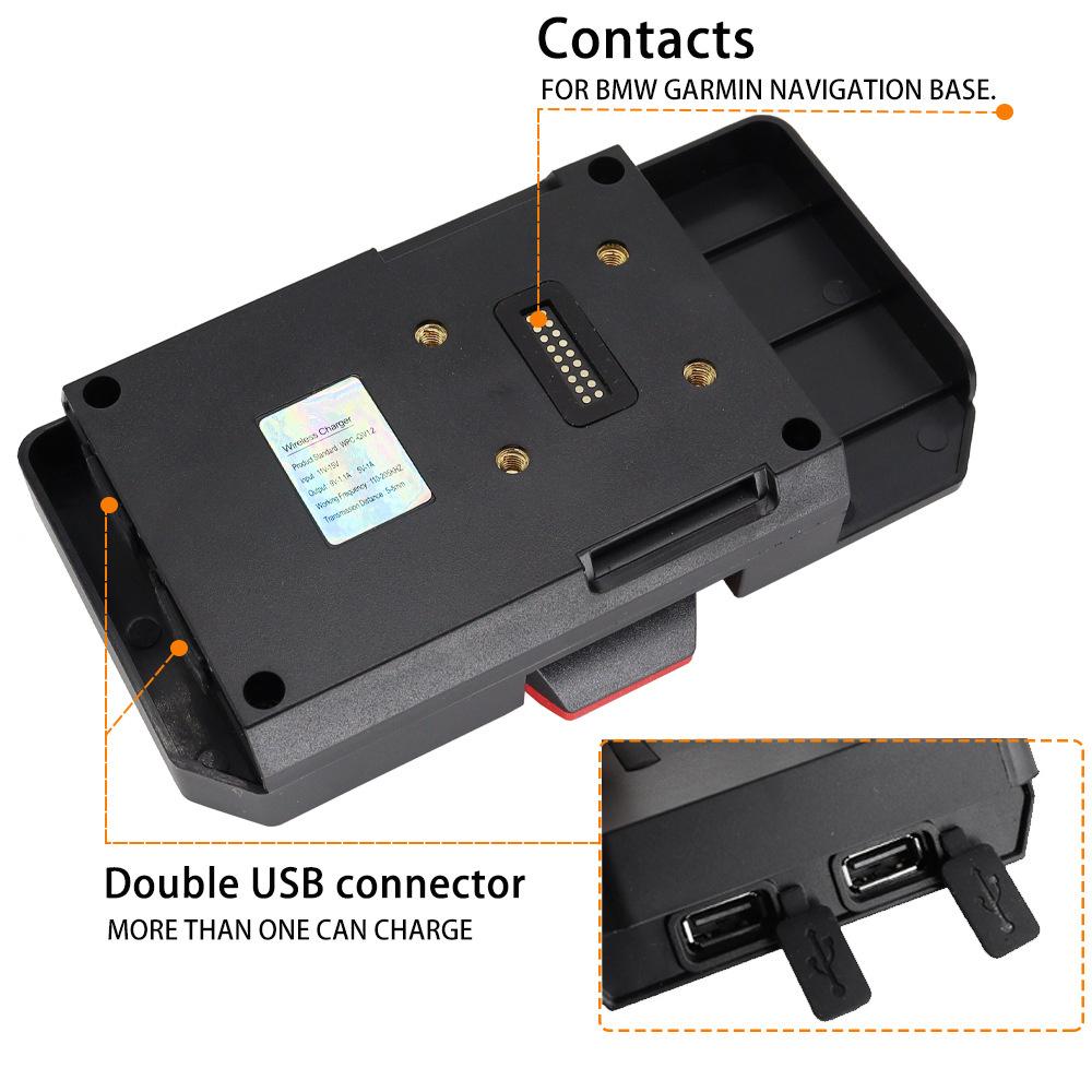 Motorcycle Wireless Charging Navigation Bracket Fit for BMW R1200GS R1250GS ADV