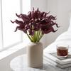 Artificial Phalaenopsis Flowers 5pcs Artificial Calla Bouquet Elegant Faux Flower Arrangement for Wedding Table Decor for Home