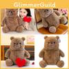 Heart Brown Love Teddy Bear Animal Stuffed Plush Toy Cartoon Children Gifts
