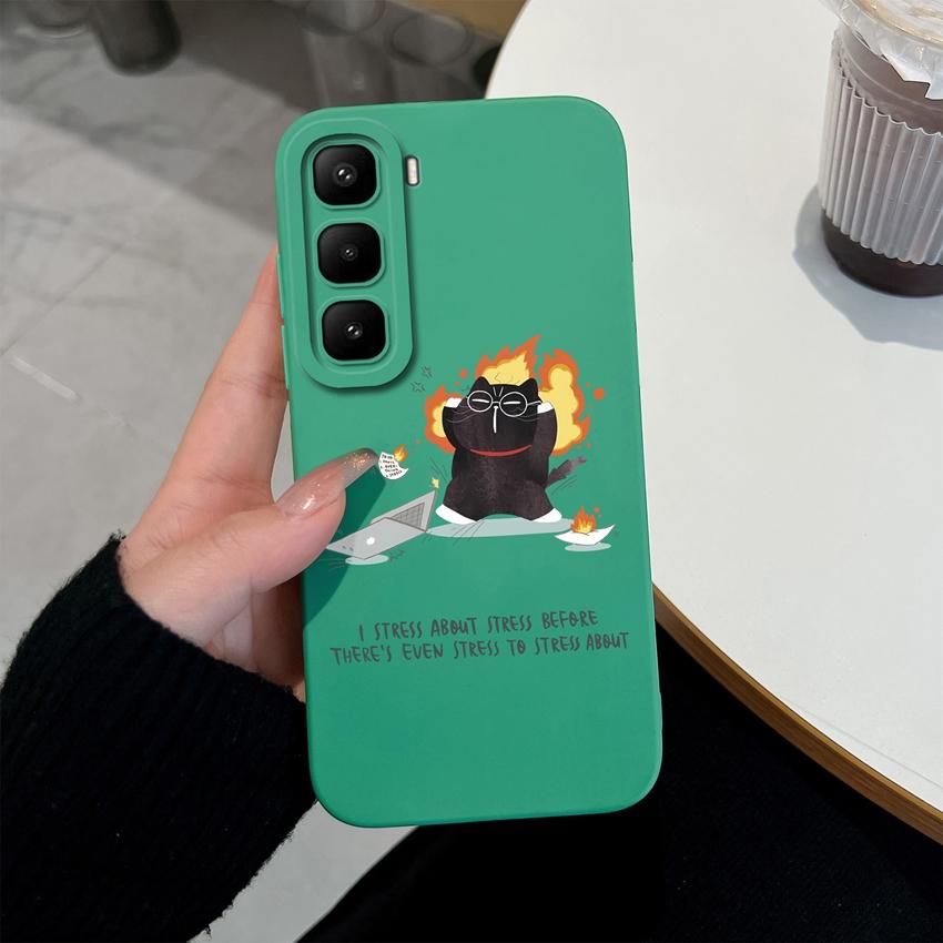 Для Infinix Hot 60 50 Pro Plus 40Pro 30 Play 70 60i 50i 40i 30i Чехол для телефона Сладкий Кролик Торт Новое Улучшение Мягкий Гладкий Силикон Легкий Прочный Корпус