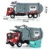 1:24 Garbage Truck Cleaning Vehicle Model Alloy Materials Handling Cleaning Dustcart Car Boys Game Toys for Kids Gift