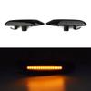 2 шт. Боковой габаритный фонарь для BMW E90 E92 E60 E87 E82, динамический светодиодный индикатор, дымчатые указатели поворота, янтарные 3000k фары
