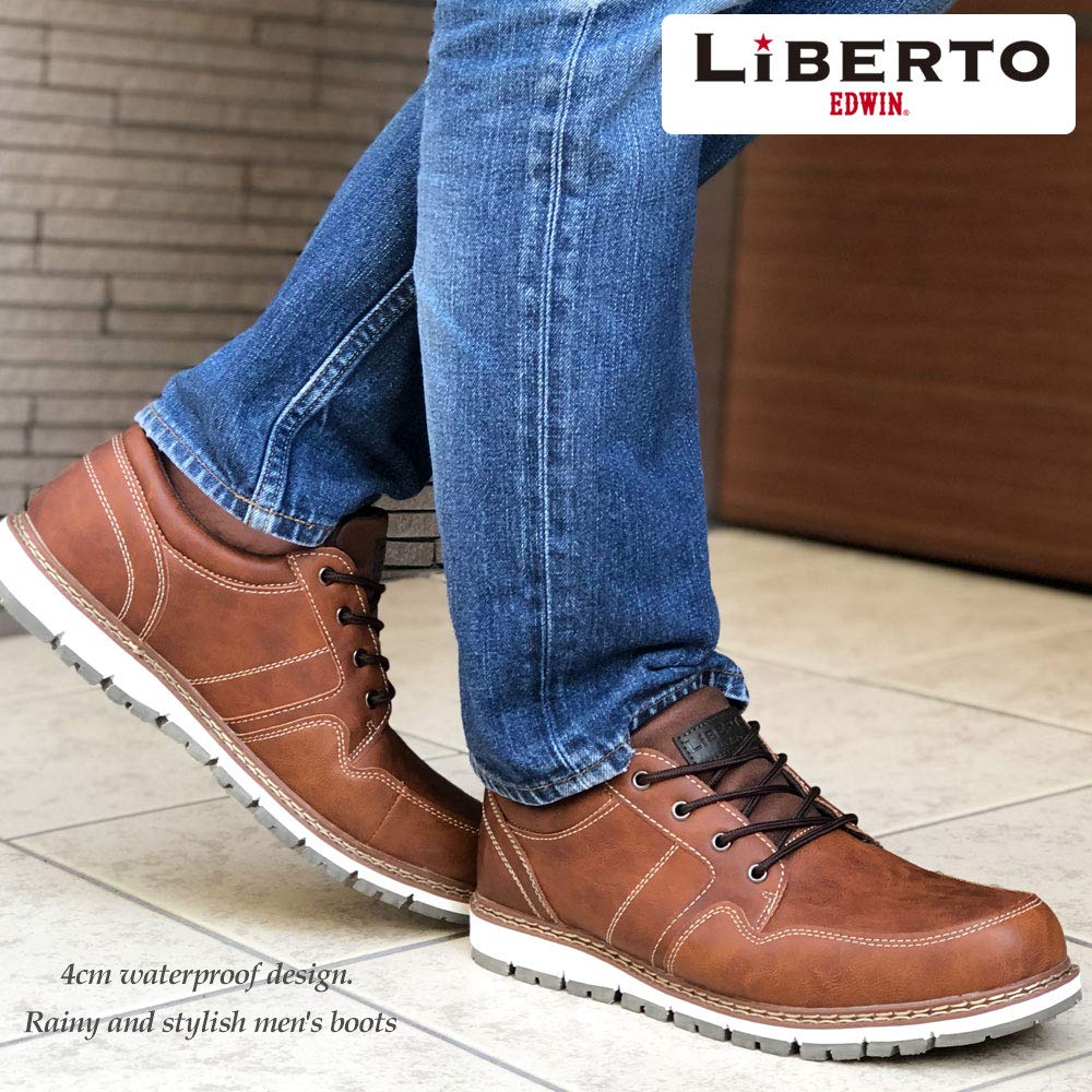Liberto Edwin Waterproof and Rain Boots Size Men's Non-Slip Boots/Snow (Camel, 25.5cm)