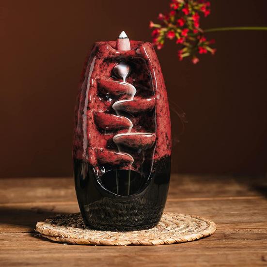 Курильница с обратным потоком и 10 конусами Креативный освежитель воздуха Водопад Благовония Конус