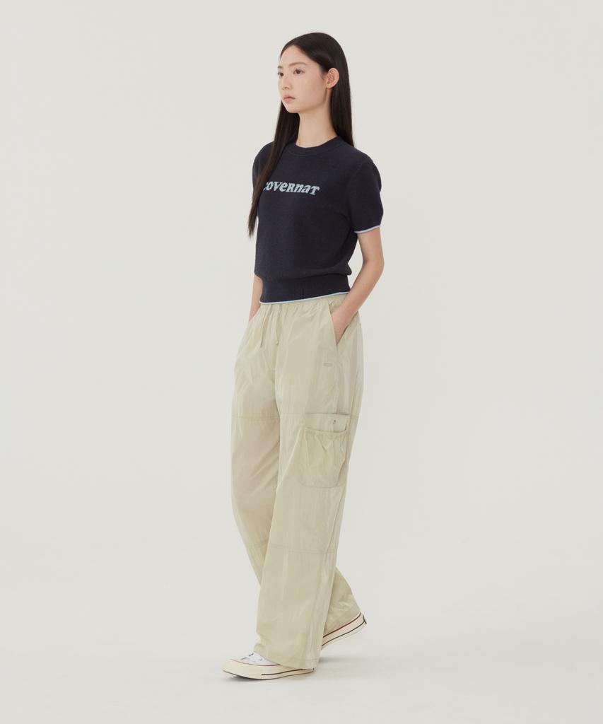 COVERNAT WOMAN Cooper Logo Half Knit Ivory