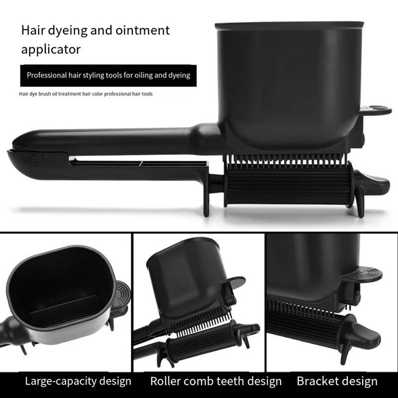 1pcs Professional Hair Coloring Cream Applicator Automatic Roller Dyeing Cream Coverage Spreader Intelligent Hairdressing Tools