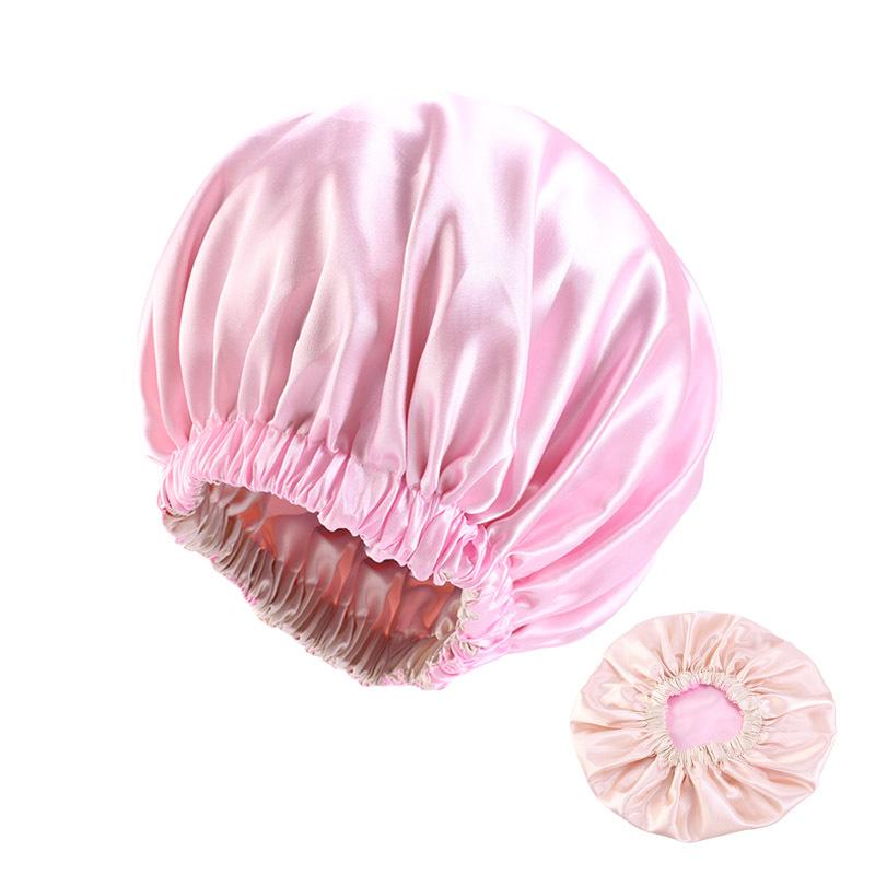 Women's double-layer color round hat sleeping hat headscarf hat beauty and hairdressing tools postpartum
