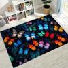 27 Style Dream Butterfly Flower Cartoon Rug for Bedroom Living Room Sofa Home Doormat Decor,Large Kids Play Non-slip Floor Mat