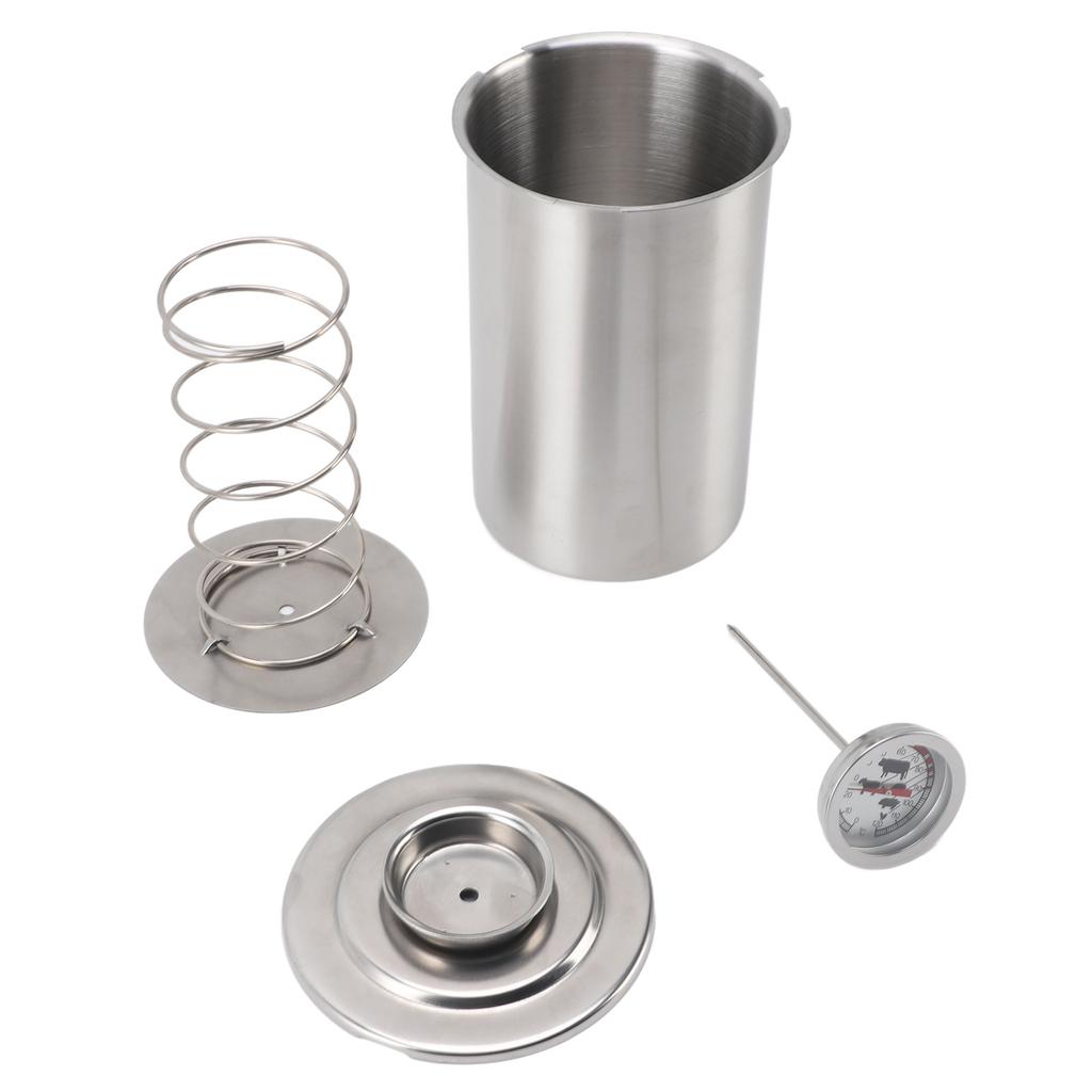 Ham Maker Large Capacity Multifunction Stainless Steel Meat Press with Thermometer for Making Health