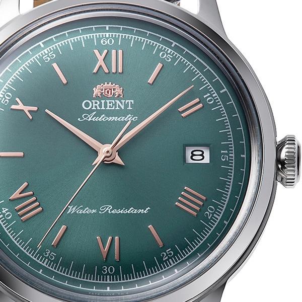 Orient Мужские автоматические часы Bambino Classic, RN-AC0023E, Зеленый циферблат с солнечным лучом, Куполообразное стекло, Японский механизм, Гарантия производителя, Совершенно новые