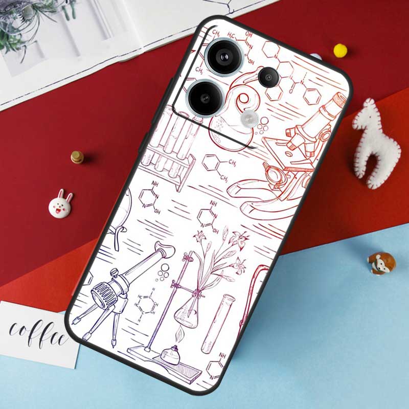 Биология Химия Чехол Для Xiaomi Redmi Note 13 12 11 8 9 10 Pro Note 12S 11S 10S Redmi 12 10C 12C 13C Чехол