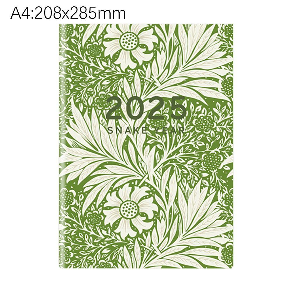 24 Sheets Schedules Notebook A4 A5 Agenda Planner High-quality 2025 Calendar Planner  School