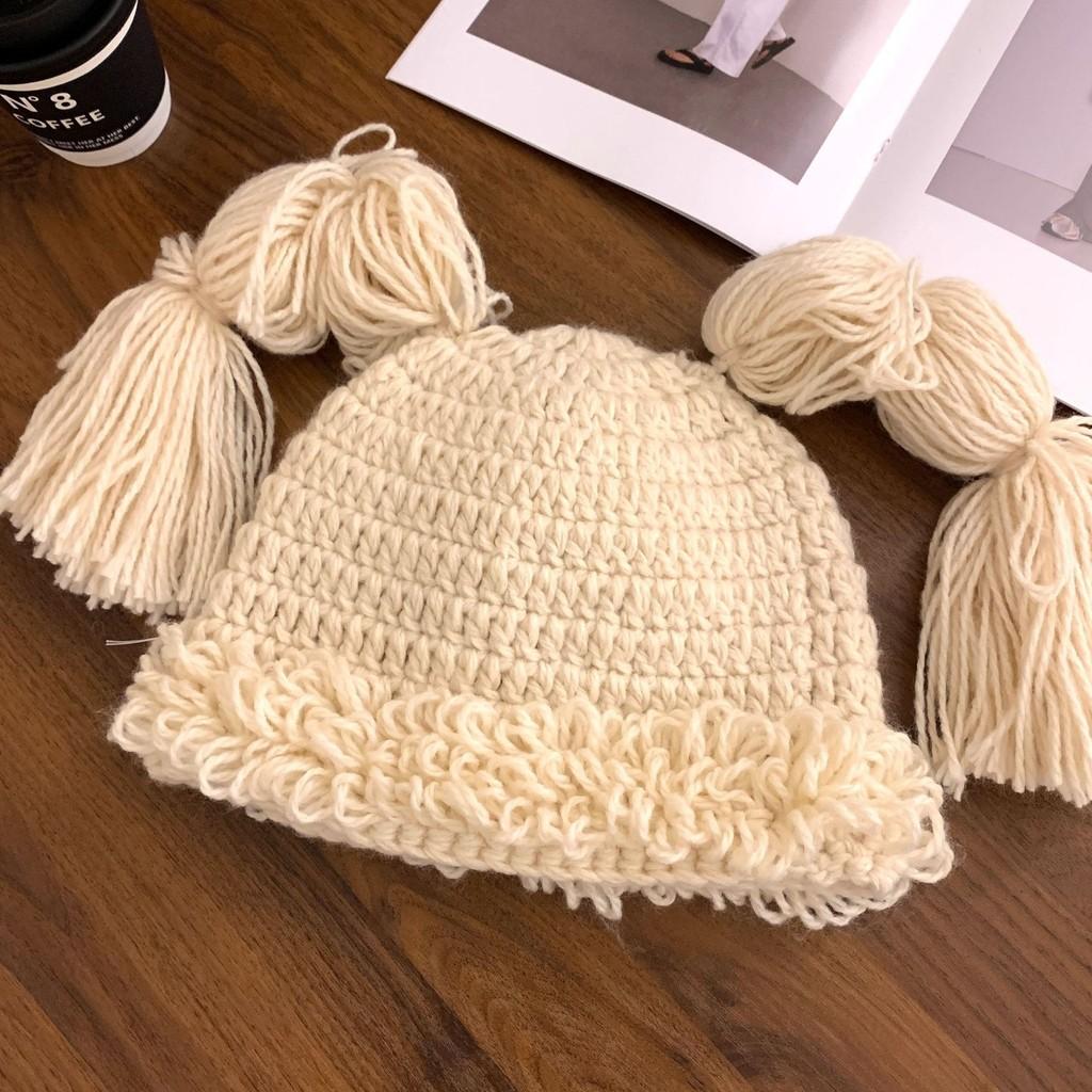 Warm And Cute Long Braided Knit Hat For Women In Beautiful Colors For Winter Comfort