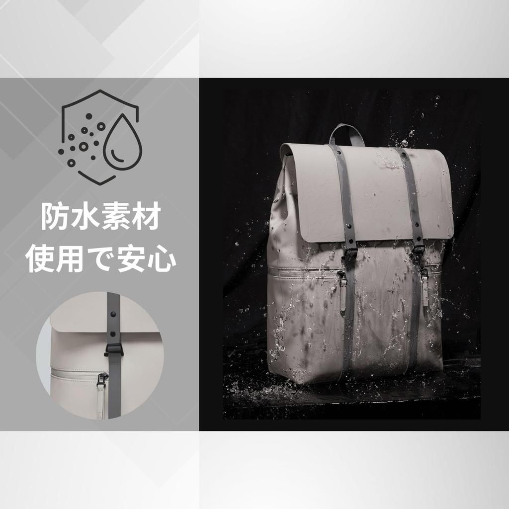 Splash Splash 11 13 16 Men [GASTON LUGA] 2.0 16'' (Cloud Cream) Backpack, Inch, Inch, Inch, PC, Tablet, Commuting, School, Lightweight, Waterproof,