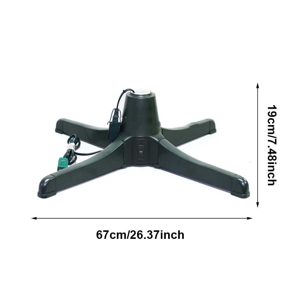 Вращающаяся подставка для рождественской елки, пластиковая регулируемая подставка для рождественской елки, вращающаяся подставка для искусственной елки высотой до 7,5 футов