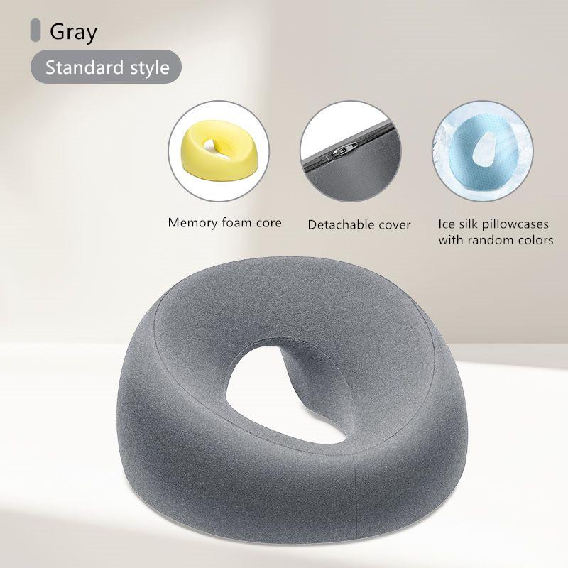 Soft Face Down Pillow Ergonomics Lying Down Pillow Memory Foam Breathable Head Rest Support Spa Massage Table Chair Foam Pillow