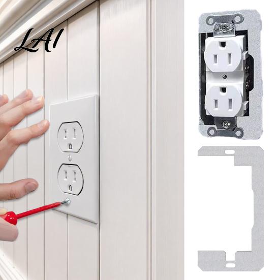 Device Leveling Plates 5/10/15/20/30Pcs Wall Plate Spacers for Electrical Outlets Galvanized Metal Loose or Recessed Outlet Repair Flush Fit